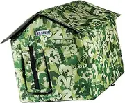 yuksok Outdoor Cat House Pet Shelter Waterproof Warm Kitty Shelter Scratch Resistant Feral Pet Kennel Cave House for Cat Dog Camping, S