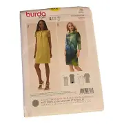 Burda Sewing Pattern 6608 Misses' Dress Semi Fitted Gather Neck