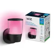 WiZ Connected Color Elpas - Pack of 1 - Smart WiFi - Outdoor LED Wall Light -...