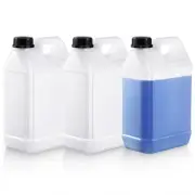 Ziliny 3 Pcs 1 Gallon Plastic Jug with Lids Square Empty Storage Containers P...