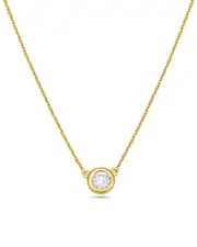 Forever Creations 14K 0.22 ct. tw. Diamond Solitaire Necklace
