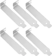 VGOL 6X PC Low Profile PCI Bracket Expansion Computer Back Slot Cover for Computer Cases, 80x18x13mm