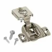 Blum 1-1/2-in x 1-1/2-in Satin Nickel Surface Cabinet Hinge