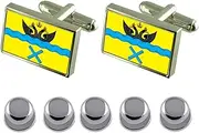 [Select Gifts] Shirt Dress Studs Orenburg City Russia Flag Cufflinks