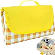 MTSDM Foldable Picnic Mat, Picnic Beach Blanket, Foldable Lightweight Waterproof Sand Mat, 195CM x 200CM Sandproof Waterproof Camping Portable Travel Blanket for Beach, Camping, Hiking, and Picnics