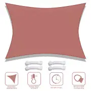 19x13Ft 97% UV Block Rectangle Sun Shade Sail Canopy Outdoor Patio Pool Red