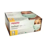 Crosstex GCIPWT Isofluid ASTM Level 1 Face Masks With Shield Anti Fog 25/Bx