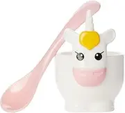 Joie Unicorn Hard Boiled Egg Cup Holder with Spoon, 2-Piece Set