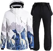 [Generic] Winter Ski Suit For Men Warm Windproof Outdoor Skiing Sport Snowboard Suit Cold Proof Waterproof Color Sets