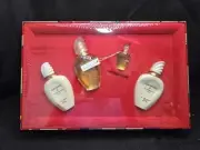 Amarige De Givenchy Paris Vtg 1990s Gift Set Perfume, Lotion, Bath Gel & Mini