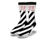 NEW ADULT / JUNIOR SAVVY SOX IF YOU CAN READ THIS SOCKS LIMITED OSFA