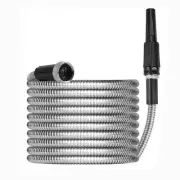 Cisvio 1/2 in. x 50 ft. 304 Stainless Steel Garden Water Hose Pipe Flexible Kink