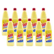10x Ajax Home All Purpose Cream Cleanser Tough Stain Remover 375ml Lemon Scent