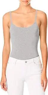 Hanes Women's Cami with Built-in Shelf Bra, Stretch Cotton Camisole, Adjustable Straps