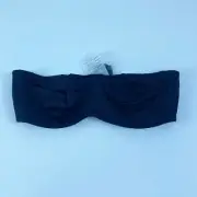 Natori Bra Womens 32C Black Adapt Bandeau Underwire Detachable Straps NWT NEW