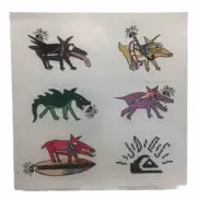 Quicksilver Stickers RARE Out Of Print Surfing Long-boarding Skateboarding 5.5”