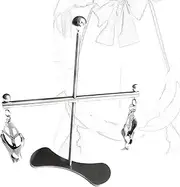QRTBHOP BDSM stainless steel nipple clamps nipple clamps crucifix breast clamps breast stimulator with holder breast SM sex toys for women and couples