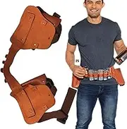 Beer Can Holder Belt - Beer Belt Holster, Adjustable Beer Fanny Pack Holster | Beer Can Holder Belt Space Saving Adjustable Waist Strap Beer Holster, Multiple Use Safe Beer Belt Bottle Holder, Men,