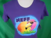 Neff Ladies size Small Purple T Shirt (B176)