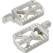 Joker Machine 08-646-3 Bear Claw Offset Silver Footpegs