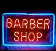 Barber Shop 17" Neon Sign Lamp Light With Dimmer Business Beer Glass Bar VY