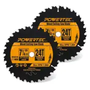7-1/4 In. X 24-Tooth, 5/8 In. Arbor, Fast Crosscutting Circular Saw Blade for So