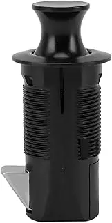 gernie Push to Open Round Cabinet Lock, Zinc Alloy & ABS, Safe & Secure, Stylish & Space Saving, Easy Installation, Black, For RVs, Yachts & Furniture Cabinets