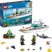 LEGO City Diving Yacht 60221 Building, Vehicle Toy for 5+ Year Old Boys and Girls, 2019