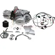 125cc 4 Stroke Engine Motor 3-Speed Semi Auto w/ Reverse Wiring Kits for Go Kart