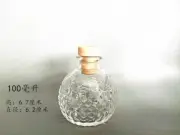 1pc 100ML 67*62mm Sample Vial Clear Glass Bottles with Corks Jars
