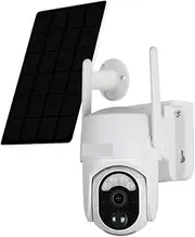 4MP Solar Security Camera Outdoor Solar Monitor Camera Night Vision Color Camera PIR Detection Wi-Fi/4G Cam(4MP WiFi No Card)