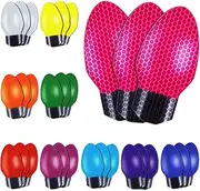 Christmas Car Decorations Magnets and Decals, Reflective Automotive Christmas Lights Magnet, Light Bulb Shaped Festive Car Magnets for Cars or Any Metal Surface, 10 Colors (30 Pieces)