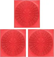 HARFINGTON 3 Pairs Sole Protector for Sneakers Non Slip Pad Heel Plates Repair for Men and Women, Red