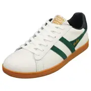 Gola Equipe Ii Mens Casual Sneakers in White Green - 10 US