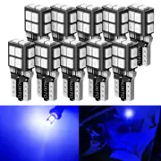 10X Blue AUXITO 168 W5W 194 T10 LED Dome Ceiling Light Bulbs Super Bright 14E US (for: Renault)