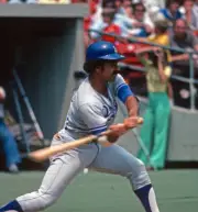 Davey Lopes Of The Los Angeles Dodgers Bats Baseball 1978 OLD PHOTO