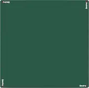 GMC Deluxe Heavyweight Anti Slip and Noise 4mm Thick Reduction Rubber Foam Mahjong Dominoes Poker Card Game Mat Board Table Cover 33 x 33 inches - Green