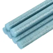 Mini Hot Glue Sticks for Glue Gun 0.43-inch x 8-inch Glitter Sky Blue 6pcs