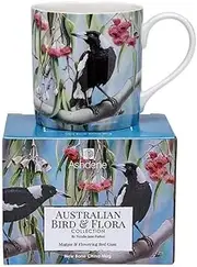 [Ashdene] Australian Bird & Flora Magpie City Mug