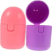 WOFASHPURET 2Pcs Heat Resistant Storage Box Microwave for Personal Items Cleaner Safe Durable Organizer for Home Travel