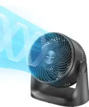 Pelonis 3 Speed Small Room Air Circulator Fan with 7-inch Blade 100° Head Tilt