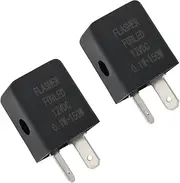 EMSea 2Pcs 12V Flasher Relay 2 Pin Motorcycle Flasher Relay Led Indicator Relay Audible Beeping Turn Signal Relay for Motorcycle, 0.1-150W Load Capacity