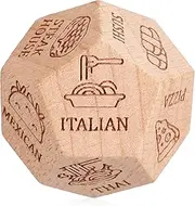 Toyvian Food Decision Wooden Game for Fun Dinner Decision Maker with Various Food Choices Compact for and Outdoor Use
