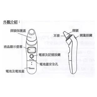 [點數最高4%回饋]OMRON 歐姆龍 紅外線耳溫槍 MC523 (3年保固 防疫必備) 專品藥局【2000694】