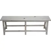 Wood 120cm Bench Seat Home Room Furniture Living Room Decor Rectangle Whitewash