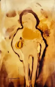 Tonito Original Alternative art painting.Organic realism.APPARITION 3.Surreal