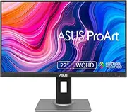 ASUS ProArt Display PA278QV Professional Monitor - 27-inch, IPS, WQHD (2560 x 1440), 100% sRGB, 100% Rec. 709, Color Accuracy E < 2, Calman Verified, ProArt Preset, ProArt Palette, Black
