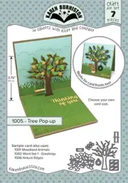 Karen Burniston Tree Pop-Up Card Die 7pc : June 2017 Release
