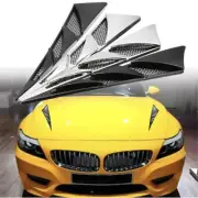 2x Car Air Flow Intake Scoop Bonnet Simulation Vent Cover Hood Decoration ， (for: Honda Civic)