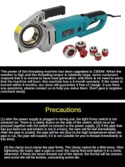 Electric Threading Machine Die Galvanized Pipe Stranded Thread Threading Tool,
